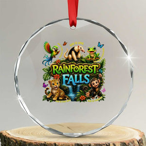 VBS 2026 Crystal Glass Ornament Rainforest Falls Exploring The Nature of God VBS 2026 TS10 Transparent Glass 3'' Circle Print Your Wear
