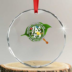 VBS Crew 2025 Crystal Glass Ornament Magnified Discovering The Bigness Of God In The Smallest Of Things TS02 Transparent Glass 3'' Circle Print Your Wear