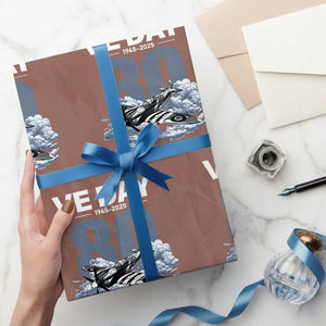 VE Day 80th Anniversary Wrapping Paper Roll 2025 Celebration WWII Remembrance Retro TS02 Mocha Print Your Wear