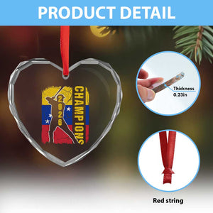 Venezuela 2026 Champions Heart Crystal Glass Ornament Baseball Vinotinto Pride Gift TS12 Print Your Wear