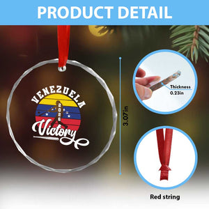 Venezuela 2026 Victory Baseball Crystal Glass Ornament Retro Softball Player Gift TS12 Print Your Wear