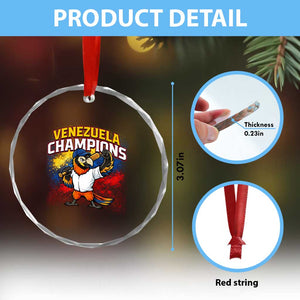 Venezuela Baseball Champions Crystal Glass Ornament Troupial Bird Patriotic Pride TS12 Print Your Wear