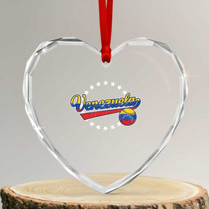Venezuela Baseball Jersey Venezuelan Sport Fan Heart Crystal Glass Ornament TS11 Transparent Glass 3'' Heart Print Your Wear