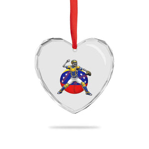 Venezuela Baseball Pitcher Skeleton Heart Crystal Glass Ornament Venezuelan Flag Venezuela Pride Sports Fans TS02 Print Your Wear