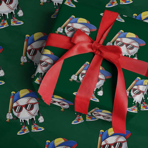 Venezuela Baseball Wrapping Paper Roll Venezuelan Pride Baseball Life Style Youth Drip Baseball Boys Kid TS10 Green Print Your Wear