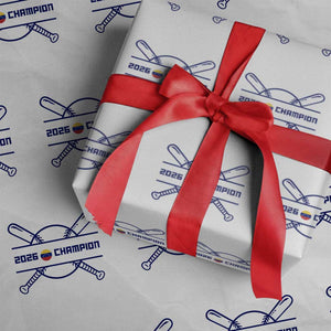 Venezuela Champions 2026 Wrapping Paper Roll Baseball Pride Gift TS12 White Print Your Wear