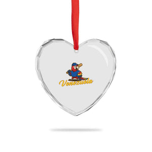 Venezuela Guacamaya Macaw Baseball Heart Crystal Glass Ornament Venezuelan Pride Latino Beisbol Fans TS02 Print Your Wear