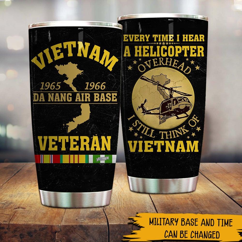 Personalized Vietnam Veteran Tumbler Year CTM Custom - Printyourwear