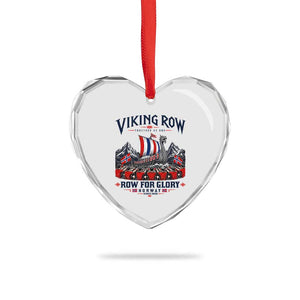 Viking Row Ro Ro Norway Norge Norwegian Flag Heart Crystal Glass Ornament Row For Glory Norway Together As One Retro Football Fans TS02 Print Your Wear