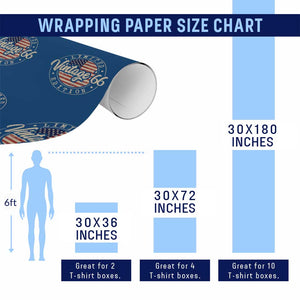 Vintage 1966 Stamp Wrapping Paper Roll Funny 60th Birthday USA Flag 60 Year Old Bday TS10 Print Your Wear