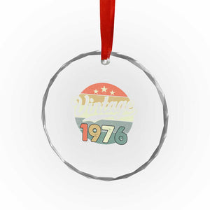 Vintage 1976 Crystal Glass Ornament 50 Year Old 50th Birthday Gifts TS10 Print Your Wear
