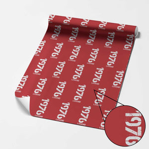 Vintage 1976 Legend Wrapping Paper Roll 50th Birthday Gifts Special Milestone