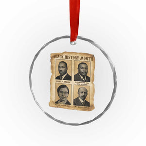 Vintage African American Heroes Crystal Glass Ornament Black Pride Inspiration TS12 Print Your Wear