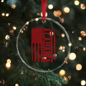 Vintage Alabama Fan Crystal Glass Ornament Classic Retro City USA Flag Game Day TS10 Print Your Wear