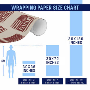 Vintage Alabama Fan Wrapping Paper Roll Classic Retro City USA Flag Game Day TS10 Print Your Wear