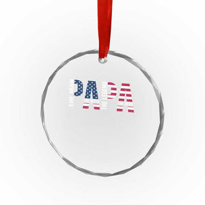 Vintage American Flag Papa The Man The Myth The Legend Crystal Glass Ornament Fathers Day Gift TS12 Print Your Wear