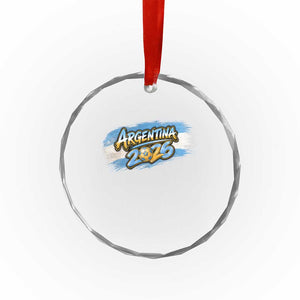 Vintage Argentina Soccer Pride 2026 Graphic Crystal Glass Ornament TS12 Print Your Wear