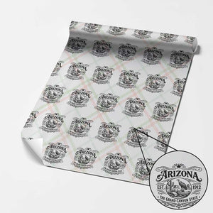 Vintage Arizona Cactus Desert Canyon Western 1912 Wrapping Paper Roll TS12 Christmas Plaid Print Your Wear