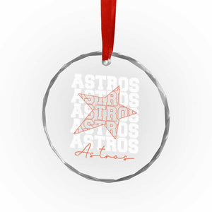 Vintage Astro Last Name Crystal Glass Ornament Baseball Fan Graphic TS10 Print Your Wear