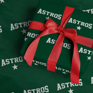 Vintage Astro Varsity Name Wrapping Paper Roll Retro Throwback Athletic Sports Style 80s 90s TS10 Green Print Your Wear