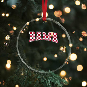 Vintage Bama Crystal Glass Ornament Retro Checkered Varsity Alabama Lover AL State TS10 Print Your Wear