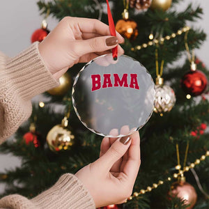 Vintage Bama Crystal Glass Ornament Retro Varsity Alabama Football Lover AL State TS10 Print Your Wear