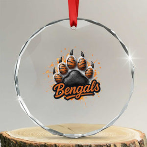 Vintage BFT Football Crystal Glass Ornament Retro Sports Fan Trendy Game Day Spirit TS10 Transparent Glass 3'' Circle Print Your Wear