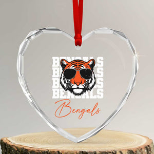 Vintage BFT Heart Crystal Glass Ornament Retro Sports Fan Trendy Game Day Gift TS10 Transparent Glass 3'' Heart Print Your Wear