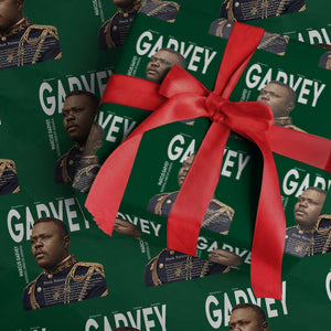 Vintage Black History Hero Marcus Garvey Wrapping Paper Roll Black Pride TS12 Green Print Your Wear