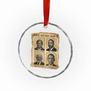Vintage Black History Heroes Crystal Glass Ornament Strong Black Pride TS12 Print Your Wear