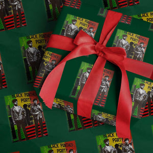 Vintage Black Panther Party Wrapping Paper Roll Black History Self Defense Huey Newton Bobby Seale TS10 Green Print Your Wear