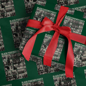 Vintage Black Panther Party Wrapping Paper Roll Huey P. Newton Bobby Seale Black History Month Juneteenth TS10 Green Print Your Wear
