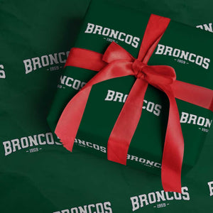 Vintage DFB Wrapping Paper Roll Classic Game Day Print Retro Varsity Football TS10 Green Print Your Wear