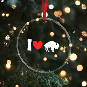 Vintage Buffalo Crystal Glass Ornament American I Love Bison TS10 Print Your Wear