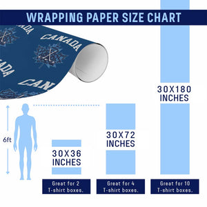 Vintage Canada Hockey Wrapping Paper Roll Maple Leafs TS10 Print Your Wear