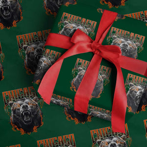 Vintage CFB Wrapping Paper Roll Retro Graphic Streetwear Bootleg TS10 Green Print Your Wear