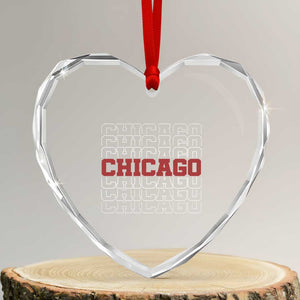 Vintage Chicago Graphic Heart Crystal Glass Ornament US State Pride Baseball Lover TS10 Transparent Glass 3'' Heart Print Your Wear
