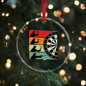 Vintage Darts Player Christian Faith Gift Crystal Glass Ornament Jesus Bullseye Shooter TS12 Print Your Wear