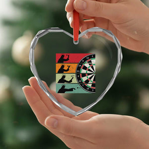 Vintage Darts Player Christian Faith Gift Heart Crystal Glass Ornament Jesus Bullseye Shooter TS12 Print Your Wear