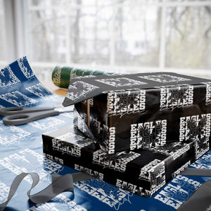 Vintage Eagles Bird Inspirational Wrapping Paper Roll 90s Style Classic Eagles Fly TS10 Black Print Your Wear