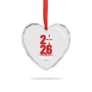 Vintage England Champions Heart Crystal Glass Ornament Football Supporter Graphic TS12 Print Your Wear