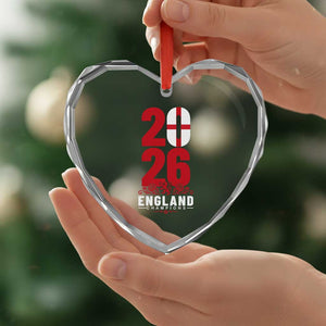 Vintage England Champions Heart Crystal Glass Ornament Football Supporter Graphic TS12 Print Your Wear