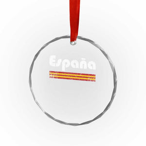 Vintage Espana Espanol Retro Distressed Graphic Crystal Glass Ornament Patriotic Spanish Spain Flag Heritage Pride Souvenir TS02 Print Your Wear