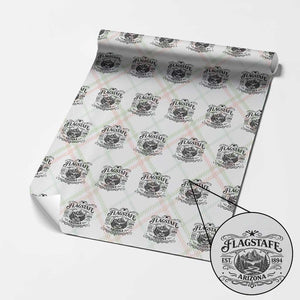 Vintage Flagstaff Landscape Adventure Wrapping Paper Roll Arizona Gift TS12 Christmas Plaid Print Your Wear
