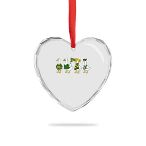 Vintage GB Goose Heart Crystal Glass Ornament Funny Silly Gooses Football TS10 Print Your Wear
