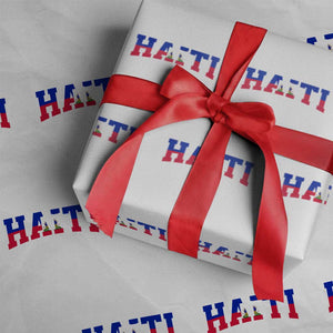 Vintage Haiti Wrapping Paper Roll Varsity Haitian Flag Classic Haitian Pride College Style