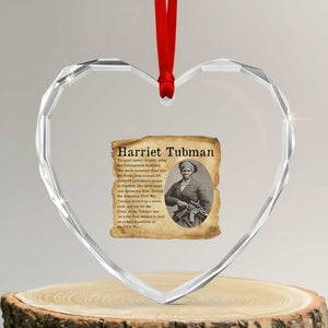 Vintage Harriet Tubman Poster Heart Crystal Glass Ornament Female Empowerment History Gift TS12 Transparent Glass 3'' Heart Print Your Wear