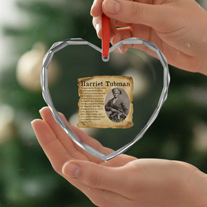 Vintage Harriet Tubman Poster Heart Crystal Glass Ornament Female Empowerment History Gift TS12 Print Your Wear