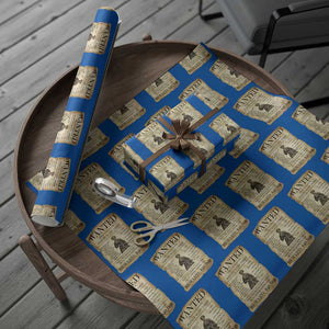 Vintage Harriet Tubman Poster Wrapping Paper Roll Wanted For Helping Slaves Escape TS12 Blue Print Your Wear