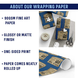 Vintage Harriet Tubman We Out Wrapping Paper Roll Black American Hero History Gift TS12 Print Your Wear